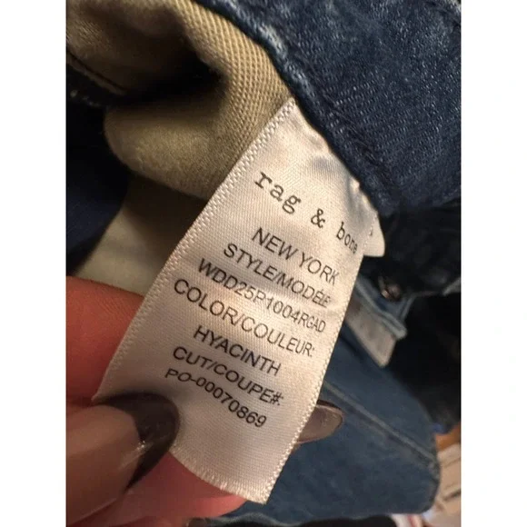 Rag & Bone‎ New York Embellished Lace Wide Leg Jeans Size 33 - Picture 7 of 7